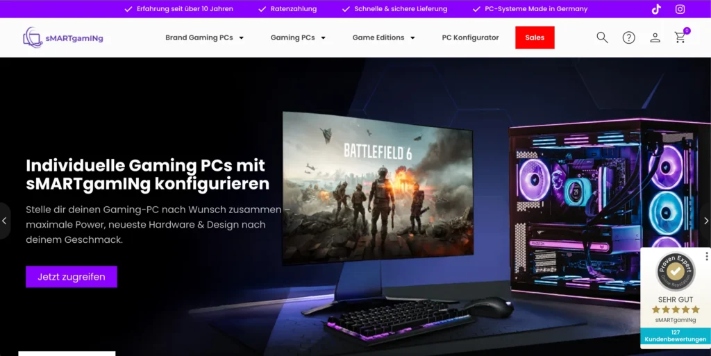 onlineshop gaming pc computer volk web